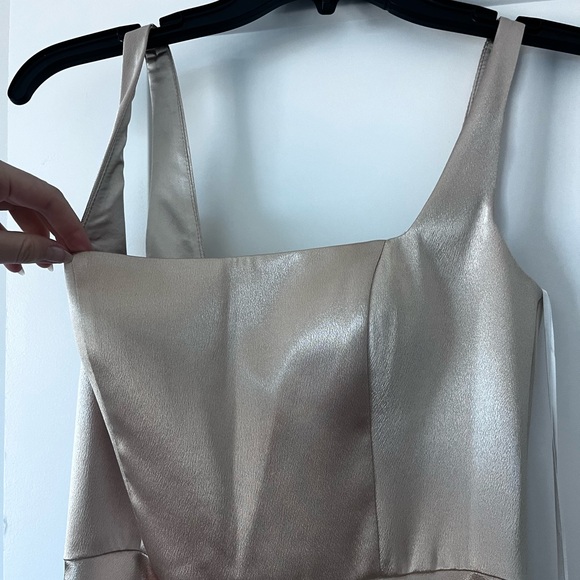 Jenny Yoo Ariana Bridesmaid Elegant Satin Evening Gown - Picture 5 of 10